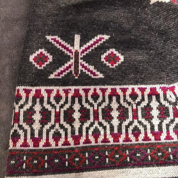 VTG 70s Sturbridge by Roosevelt Knit Cape Poncho Womens Size M/L Aztec Kachina - Picture 12 of 13